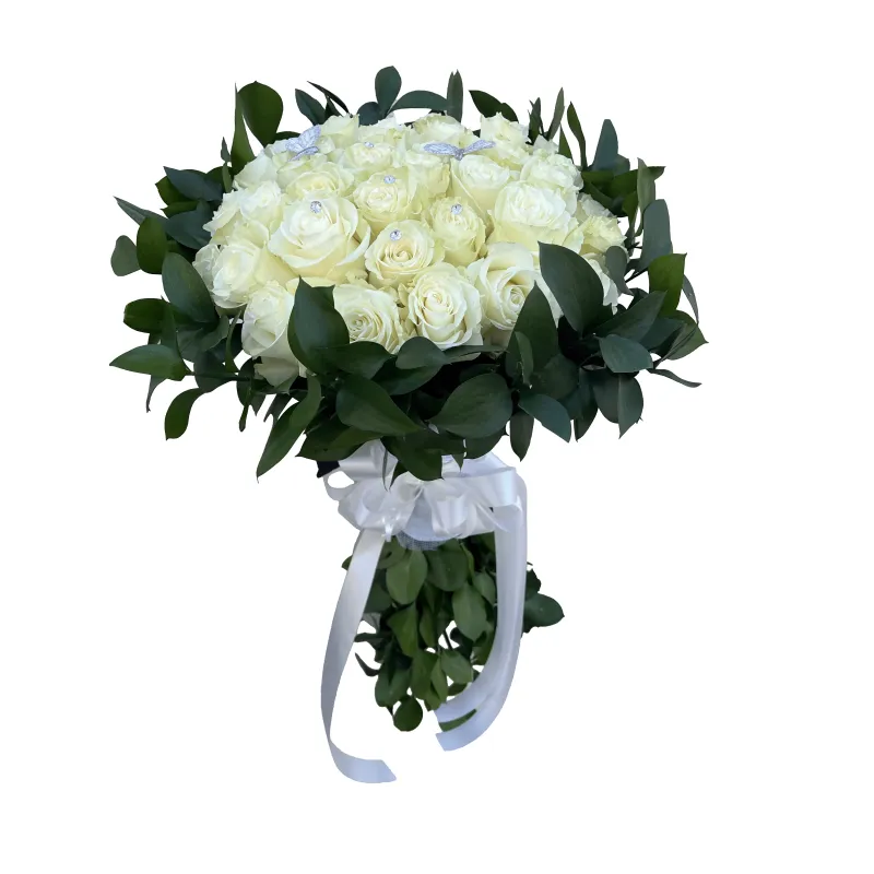 Bouquet White Roses (30 Roses)